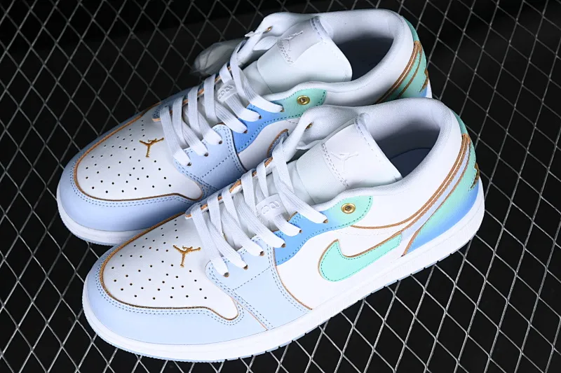 All categories Air Jordan Jordan series basketball shoes Air Jordan 1 Low Z version Air Jordan 1 Low AJ1 Joe 1 sea salt blue low-top cultural casual sneakers FN8899-131